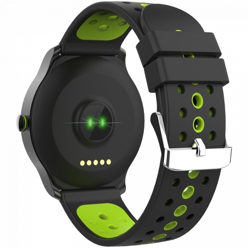 Canyon Smart watch, 1.3inches IPS full touch screen, Alloy+plastic body,IP68 waterproof, multi-sport mode with swimming mode, compatibility with iOS and android,Black-Green with extra belt, Host: 262x43.6x12.5mm, Strap: 240x22mm, 60g image 4