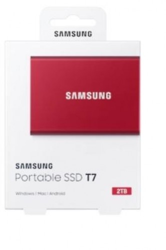 Samsung Dysk Portable T7 2TB USB3.2 GEN.2 red image 4