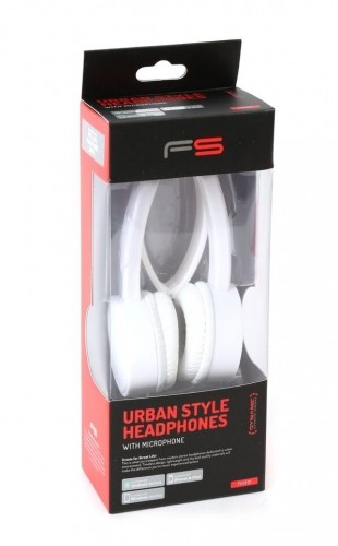 Omega Freestyle наушники + микрофон FH3920, белый image 4
