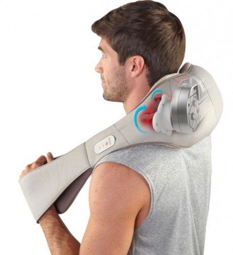 Homedics Quad Action Shiatsu Kneading Neck &amp; Shoulder Massager With Heat NMS-620H image 4
