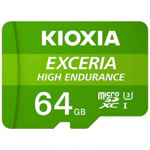 Mikro SD Atmiņas karte ar Adapteri Kioxia Exceria High Endurance Klase Nr. 10 / Klase 10 UHS-I U3 Zaļš image 4