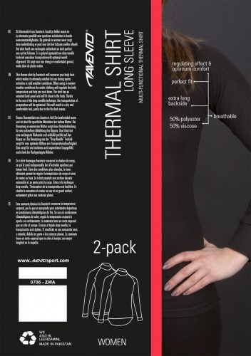 Термо рубашка для женщин AVENTO  0706 40 черный 2-pack image 4