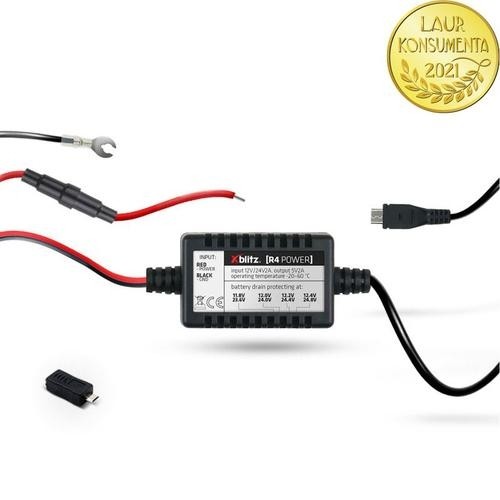 Xblitz R4 POWER power adapter/inverter Indoor 10 W Black, Red image 4