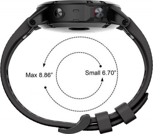 Tech-Protect ремешок для часов Smooth Garmin fenix 5/6/6 Pro 22 мм черный image 4