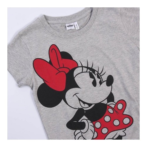 Krekls ar Īsām Piedurknēm Bērniem Minnie Mouse Pelēks image 4