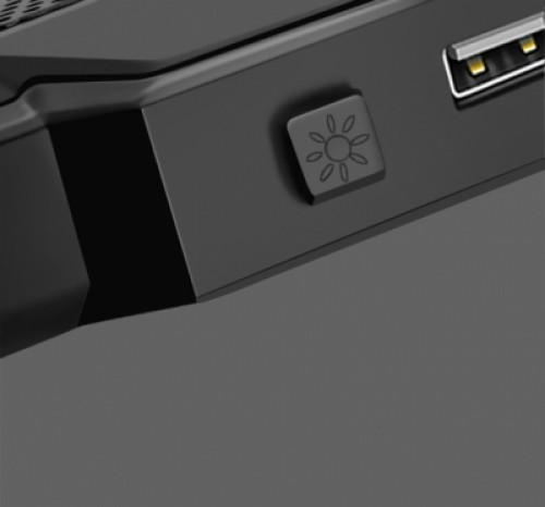 Vertux Glare Spēļu Portatīvā Datora dzesēšanas paliktnis 2x USB LED image 4