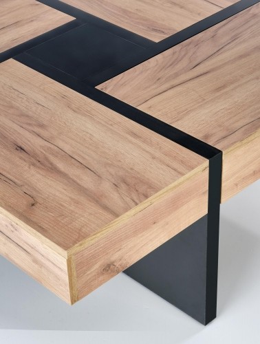 Halmar SEVILLA, c.table, craft oak / black image 4