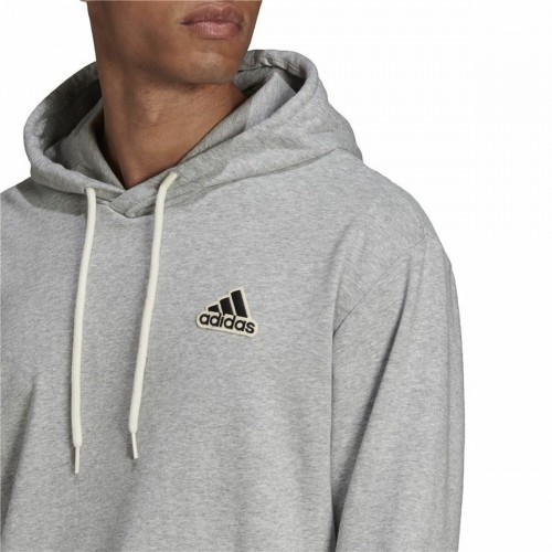 Толстовка с капюшоном мужская Adidas Essentials Feelcomfy Серый image 4