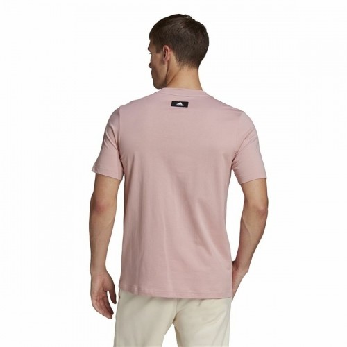 Vīriešu Krekls ar Īsām Piedurknēm Adidas Future Icons Gaiši Rozā image 4