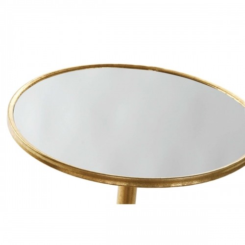 Вспомогательный стол DKD Home Decor Зеркало Позолоченный Металл (40 x 40 x 72 cm) image 4
