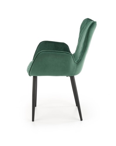 Halmar K427 chair color: dark green image 4