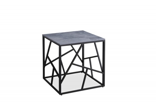 Halmar UNIVERSE 2 KWADRAT, coffee table, gray marble / black image 4