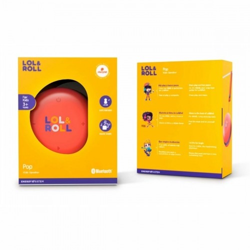Portatīvie Bezvadu Skaļruņi Energy Sistem Lol&Roll Pop Kids Oranžs 5 W 500 mAh image 4