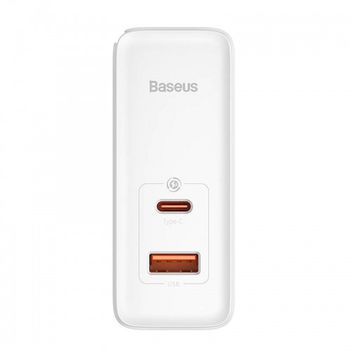 Baseus GaN5 Pro USB-C + USB wall charger, 100W  + 1m cable (white) image 4