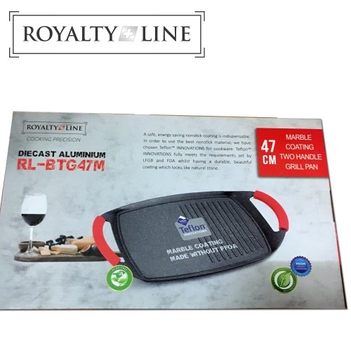Royalty line RL-BTG47M: Die Cast Aluminium Marble Coated Two Handle Grill Pan image 4
