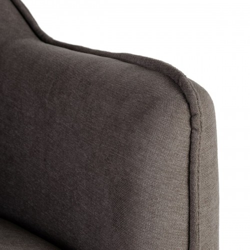 Bigbuy Home atzveltnes krēsls 76,5 x 70 x 74 cm Sintētiska Auduma Metāls Tumši pelēks image 4