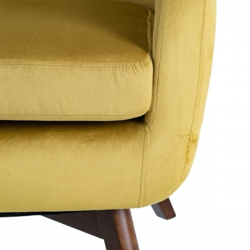 Bigbuy Home atzveltnes krēsls 75 x 83 x 103 cm Sintētiska Auduma Koks Sinepes image 4