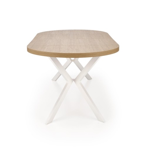 Halmar PERONI extension table, gold oak / white image 4
