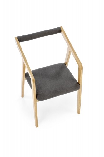 Halmar AZUL 2 chair, natural oak / grey image 4
