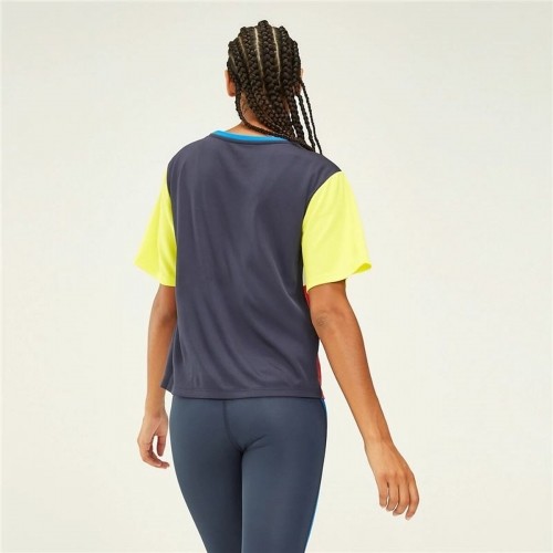 Sieviešu Krekls ar Īsām Piedurknēm Tommy Hilfiger Colour-Blocked Zils image 4