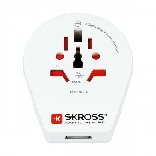 Электрический адаптер Skross 1500267 Великобритания Международный 1 x USB image 4