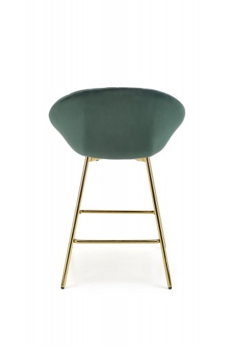 Halmar H112 bar stool, dark green / gold image 4