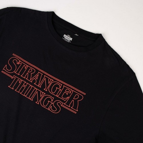 Krekls ar Īsām Piedurknēm Bērniem Stranger Things Melns image 4