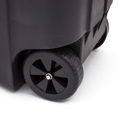 Keter Контейнер для мусора на колесах 110L черный/ желтый image 4
