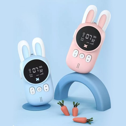 OEM Walkie-talkie for children K23 Rabbit + Battery Charger + 8xRechargeable HR03|AAA 900mAh image 4
