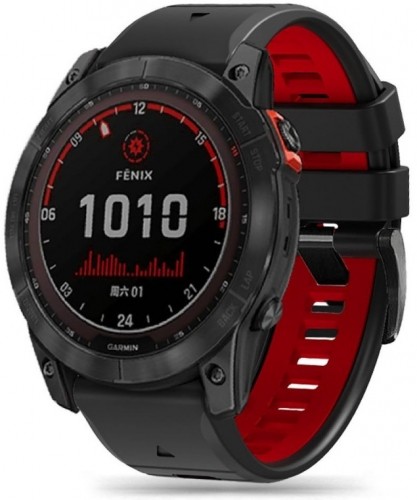 Tech-Protect watch strap IconBand Pro Garmin fenix 5/6/6 Pro/7, black/red image 4