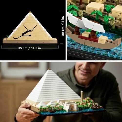 Playset   Lego 21058 Architecture The Great Pyramid of Giza         1476 Daudzums image 4
