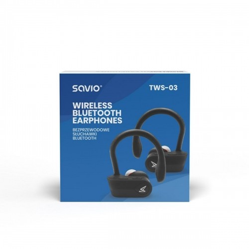 Austiņas In-ear Bluetooth Savio TWS-03 Melns Grafīts image 4