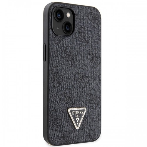 Guess GUHCP13MP4TDSCPK iPhone 13 6.1" czarny|black hardcase Crossbody 4G Metal Logo image 4
