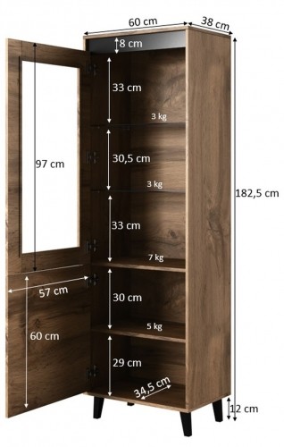 Halmar cabinet NORD votan oak/antracyt image 4