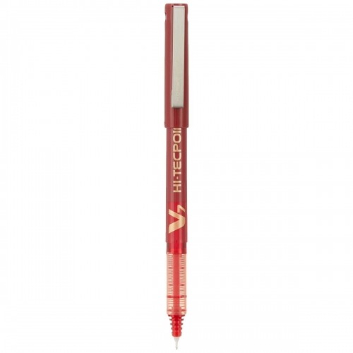 Ручка с жидкими чернилами Pilot V7 Hi-Tecpoint Красный 0,5 mm (12 штук) image 4