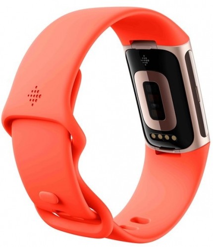 Fitbit Charge 6, coral/champagne gold image 4