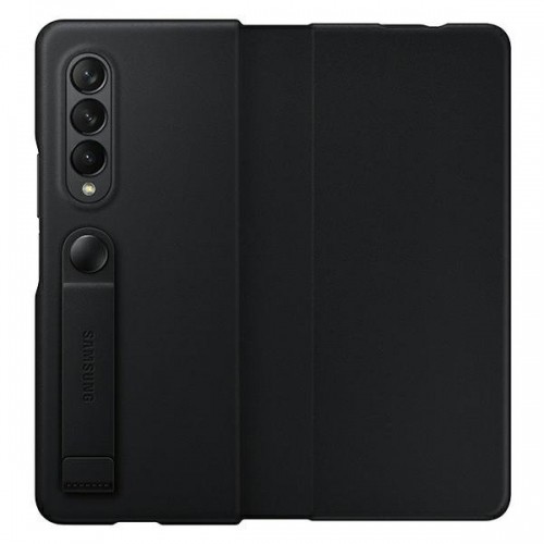 Samsung Z Fold 3 Leather Flip Cover Maks Telefonam image 4