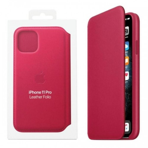 Etui Apple MY1K2ZM|A iPhone 11 Pro 5.8" malinowy|raspberry Leather Folio Case image 4