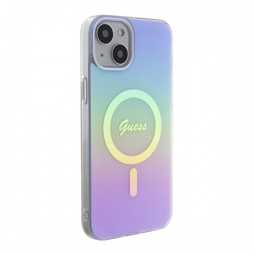 Guess GUHMP15MHITSU iPhone 15 Plus | 14 Plus 6.7" fioletowy|purple hardcase IML Iridescent MagSafe image 4