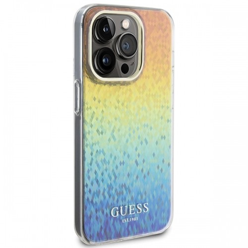 Guess GUHCP14XHDECMI iPhone 14 Pro Max 6.7" wielokolorowy hardcase IML Faceted Mirror Disco Iridescent image 4