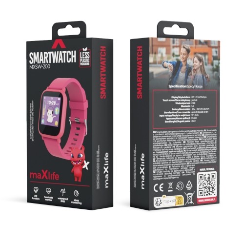 Maxlife smartwatch Kids MXSW-200 pink image 4