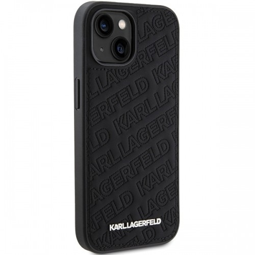 Karl Lagerfeld KLHCP15MPQKPMK iPhone 15 Plus 6.7" czarny|black hardcase Quilted K Pattern image 4