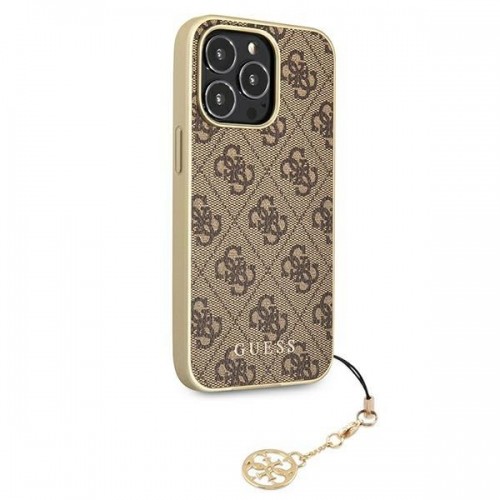 Guess GUHCP13XGF4GBR iPhone 13 Pro Max 6.7&quot; brown|brown hardcase 4G Charms Collection image 4