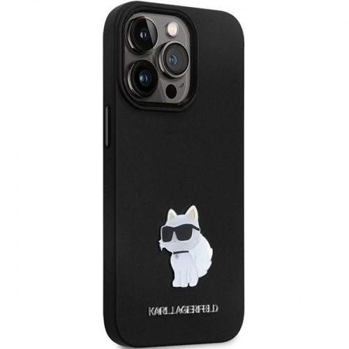 Karl Lagerfeld KLHCP14XSMHCNPK iPhone 14 Pro Max 6.7" czarny|black hardcase Silicone C Metal Pin image 4