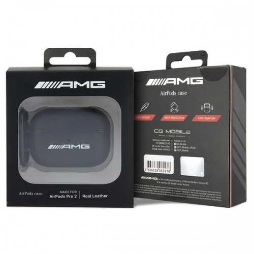 Mercedes AMG AMAP2SLWK AirPods Pro 2 cover czarny|black Leather White Logo image 4