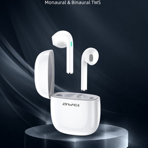 Awei Słuchawki Bluetooth T28 TWS+stacja dokująca Białe image 4