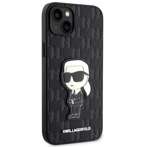 Karl Lagerfeld KLHCP14MSAKHPKK iPhone 14 Plus 6.7" czarny|black Saffiano Monogram Ikonik image 4
