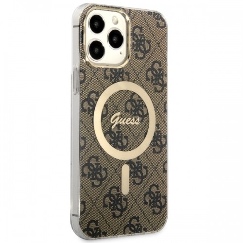 Guess GUHMP13XH4STW iPhone 13 Pro Max 6.7" brązowy|brown hardcase 4G MagSafe image 4