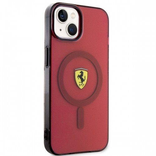 Ferrari FEHMP14SURKR iPhone 14 6,1" czerwony|red hardcase Translucent Magsafe image 4