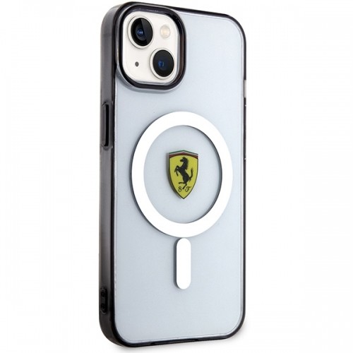 Ferrari FEHMP14MURKT iPhone 14 Plus 6,7" przezroczysty|transparent hardcase Outline Magsafe image 4